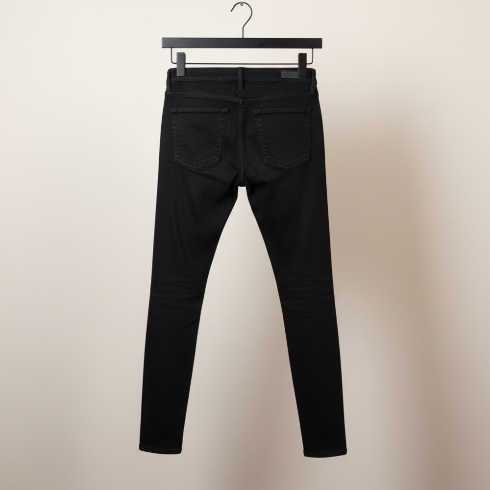 AG Farrah Highrise Skinny Black 26R - Picture 2 of 11